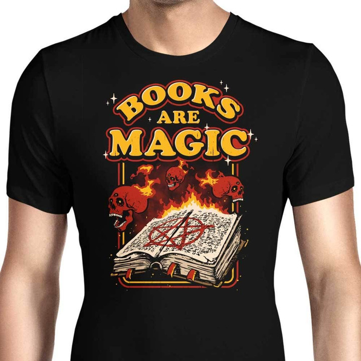 Books are Magic Graphic Arts T Shirt