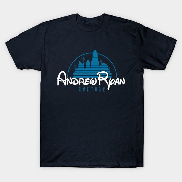 ANDREW RYAN INDUSTRIES T-Shirt Andrew Ryan BioShock BioShock Infinite Disney logo Parody Video Game T Shirt