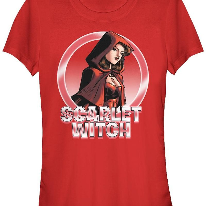 Junior Circle Scarlet Witch Shirt MARVEL COMICS SHIRTS movie T Shirt