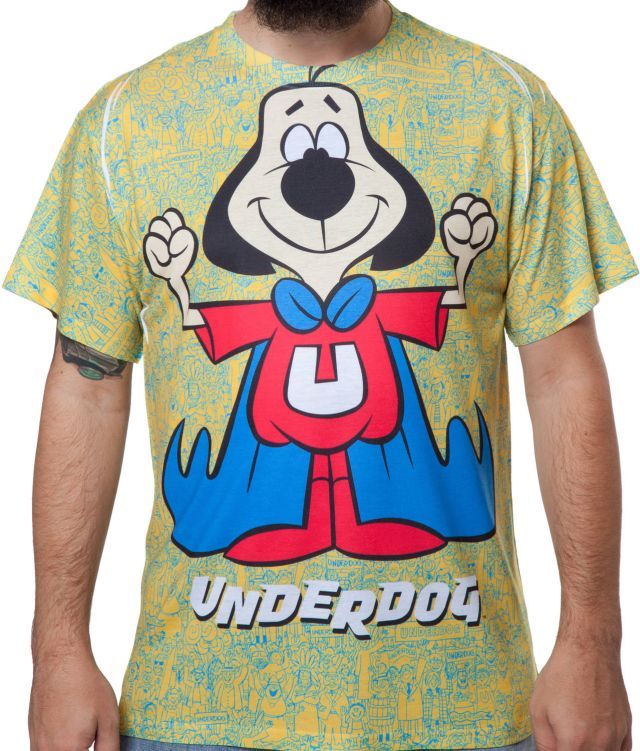 Underdog Sublimation T-Shirt Cartoon TV Underdog T Shirt