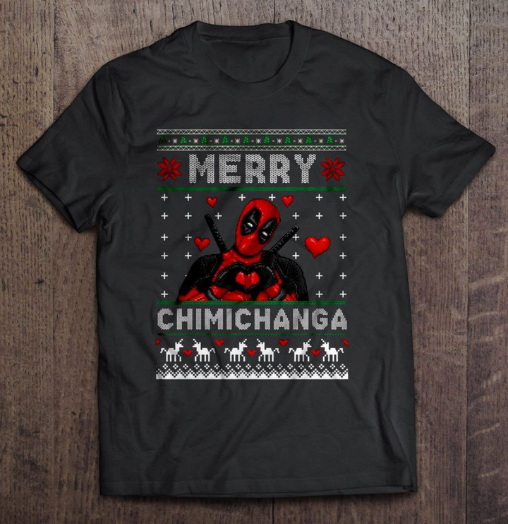 Merry Chimichanga Deadpool Christmas Sweater Christmas sweater Deadpool Merry Chimichanga T Shirt