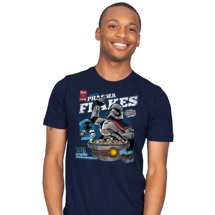Phasma Flakes T-Shirt breakfast cereal Captain Phasma cereal movie Parody Star Wars The Force Awakens T Shirt