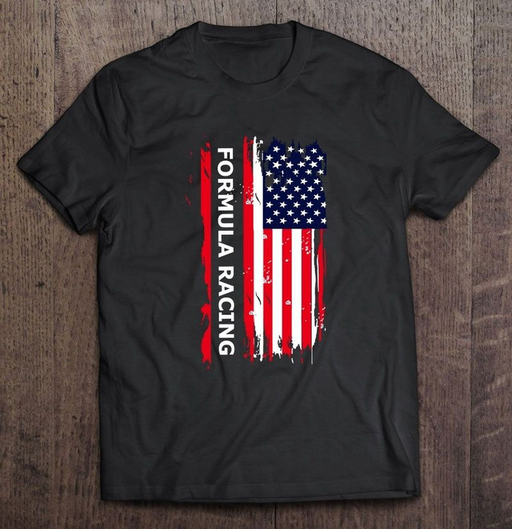 Formula Racing American Flag Sport T Shirt