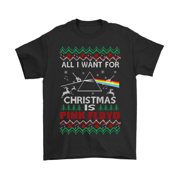 All I Want For Christmas Is Pink Floyd Shirts band Christmas Holiday Pink Floyd T Shirt