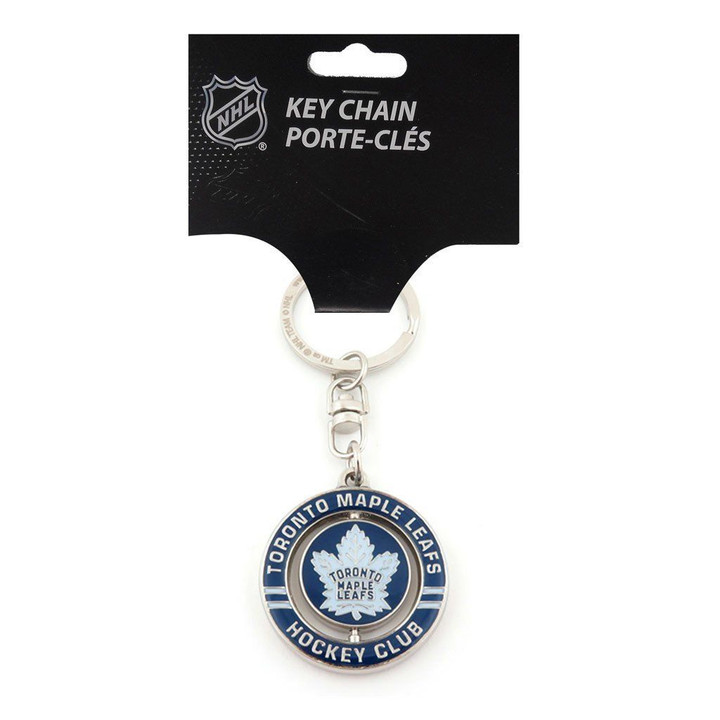 Toronto Maple Leafs Logo Spinner Keychain