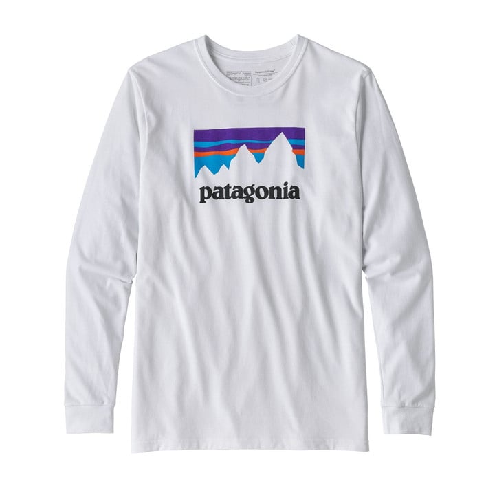 Patagonia Men's Long Sleeve Shop Sticker Responsibili-Tee