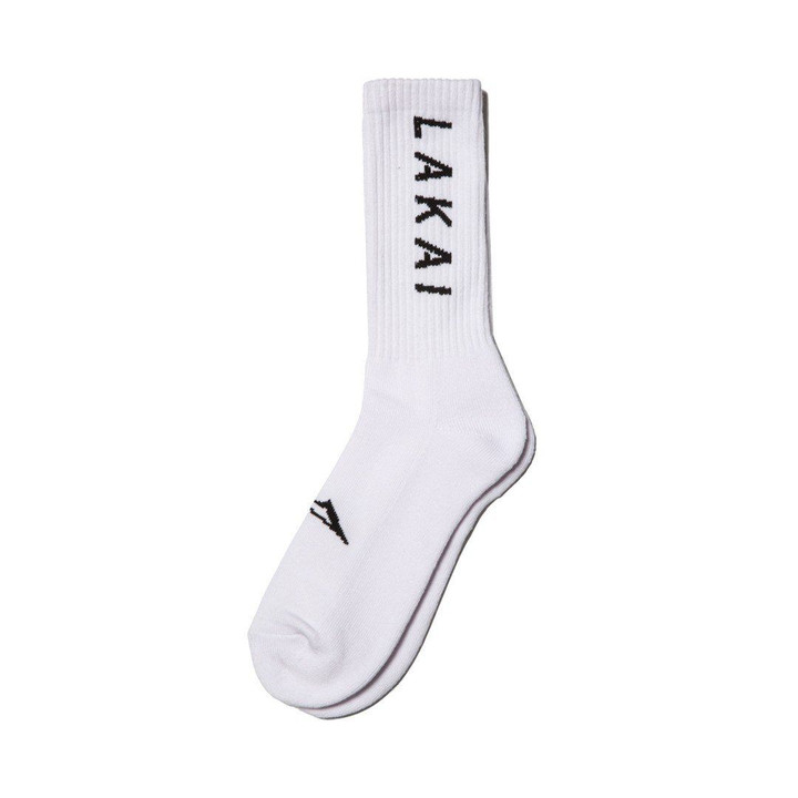 Lakai Simple Crew Socks - White