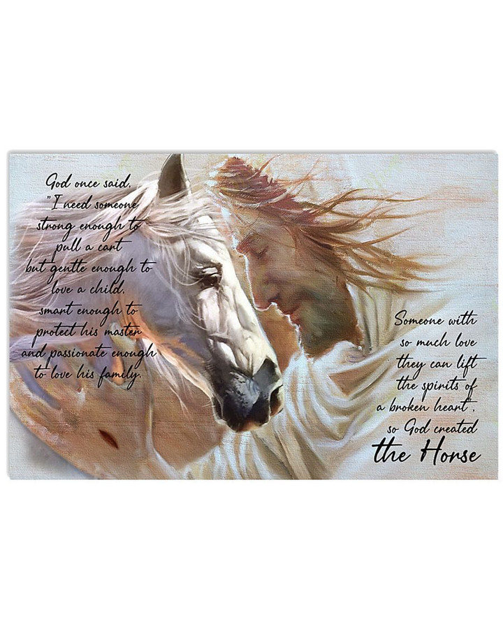 Horse God Once Said Horizontal Poster