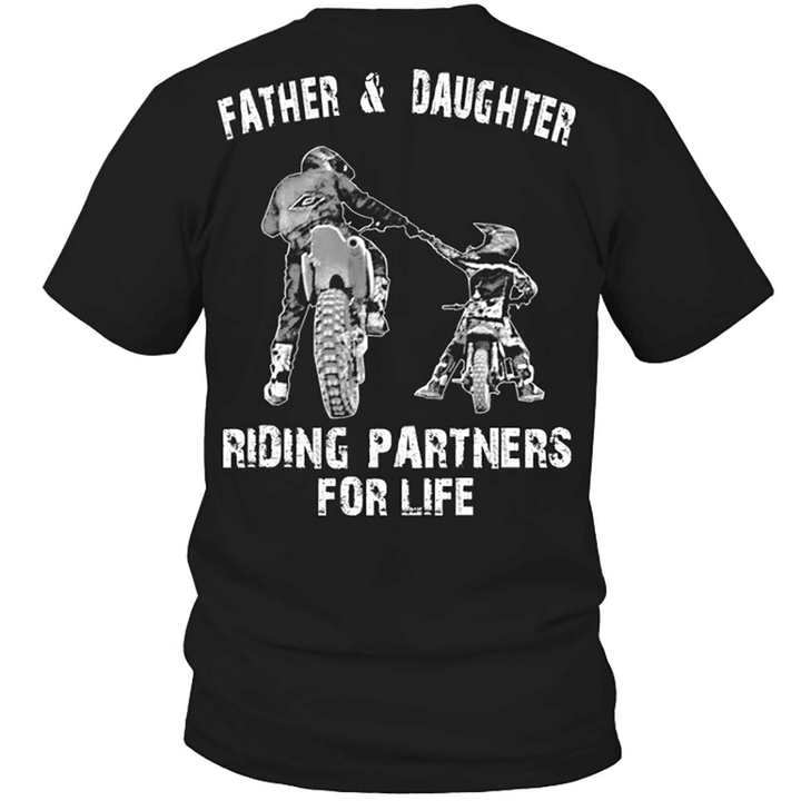 Motocross Father And Daughter Riding Partners Father's Day
