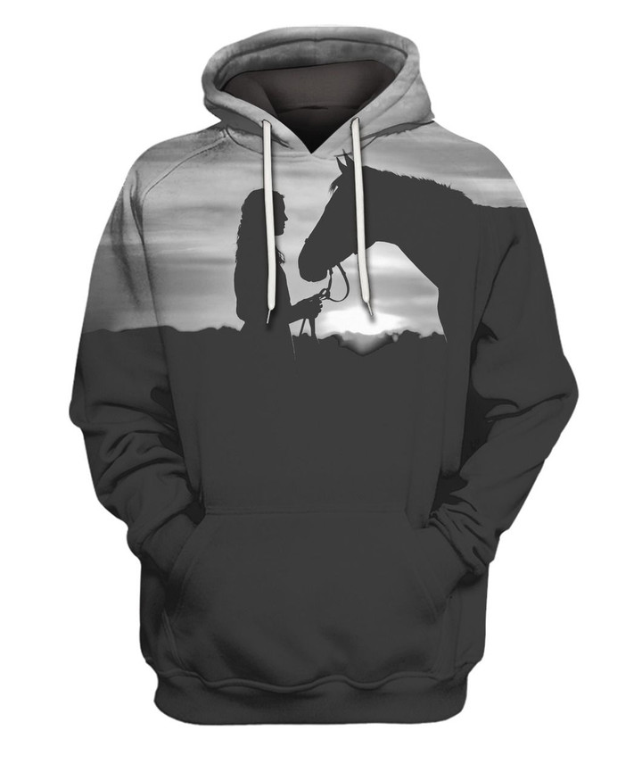 Horse Girl Horses Are Friend Pullover Hoodie 3D Graphic Printed Unisex Hooded