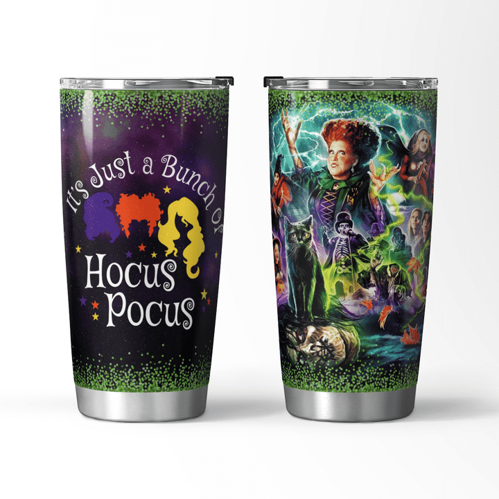 Hocus Pocus Just A Bunch Witch Tumbler Halloween Tumbler Cups For Adults Hocus Pocus Mugs