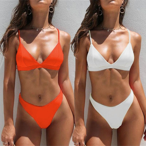 Sexy Solid Bikini Set