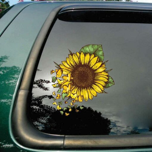 Sunflower Car Sticker NDH1