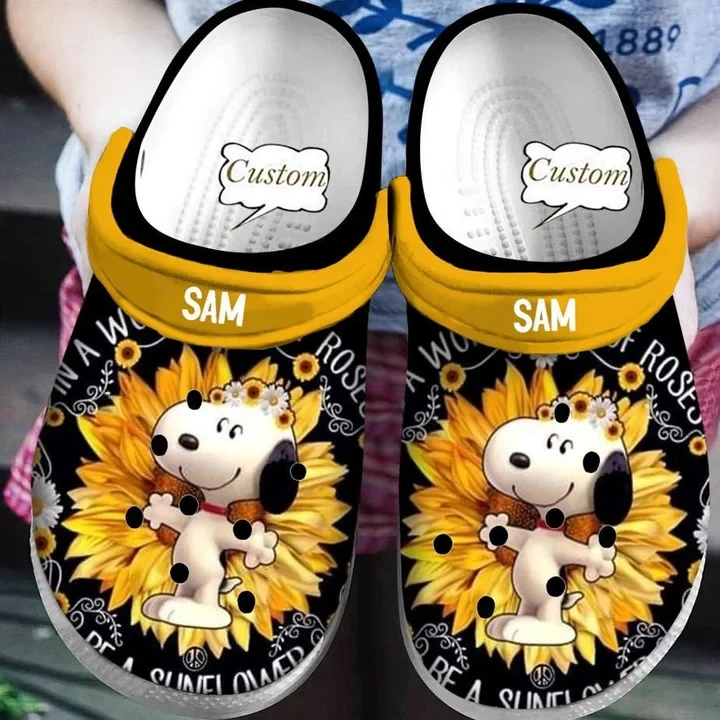 Croc SUNFLOWER x SNP CUSTOMIZED NAME Limited edition DVH