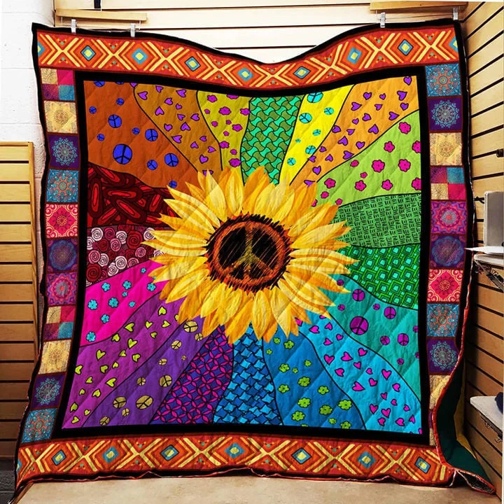 Sunflower Quilt Blanket NDH190