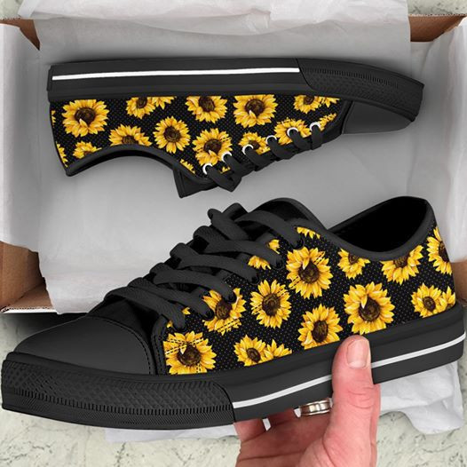 Sunflower Canvas Low Top Shoes NDH17