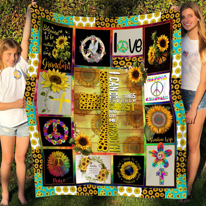 Resger Sunflower Quilt Blanket TDP01