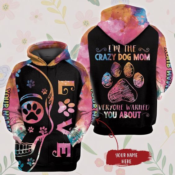 Limited Edition DOG HOODIE Zip Customized Name - VH1 - PKL