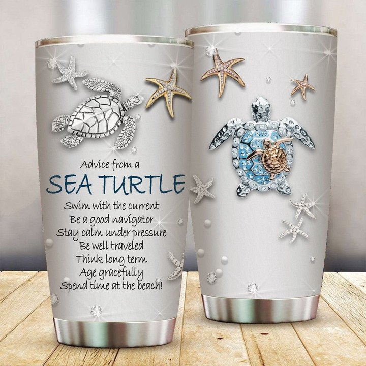 Sea Turtle Treasures Stainless Steel Tumbler
