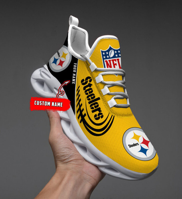Custom Name – Pittsburgh Steelers -PERSONALIZED MAX SOUL SHOES DS9201