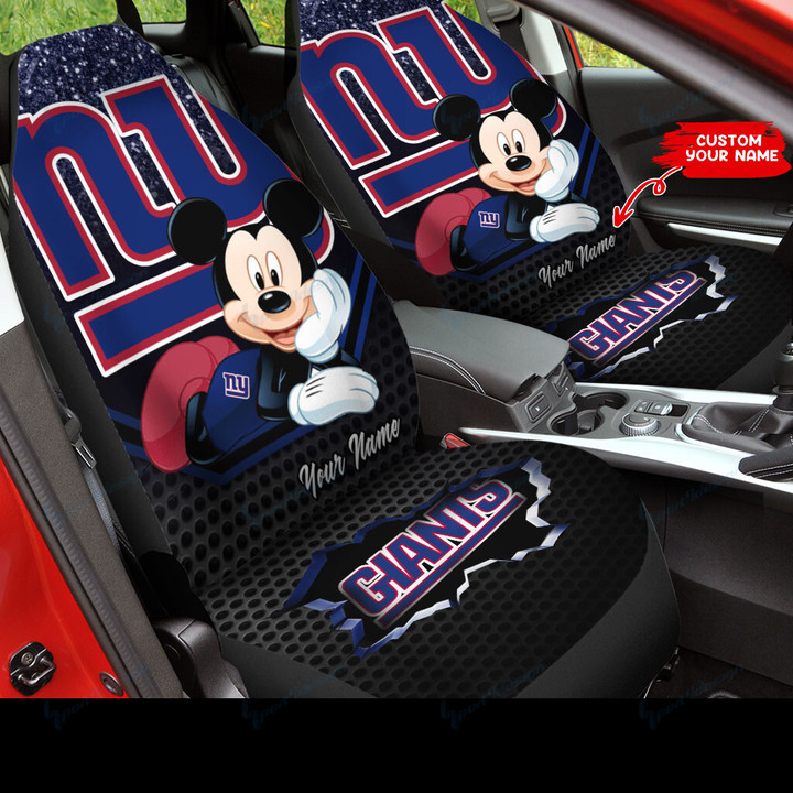 New York Giants Personalized Car Seat Covers BG102
