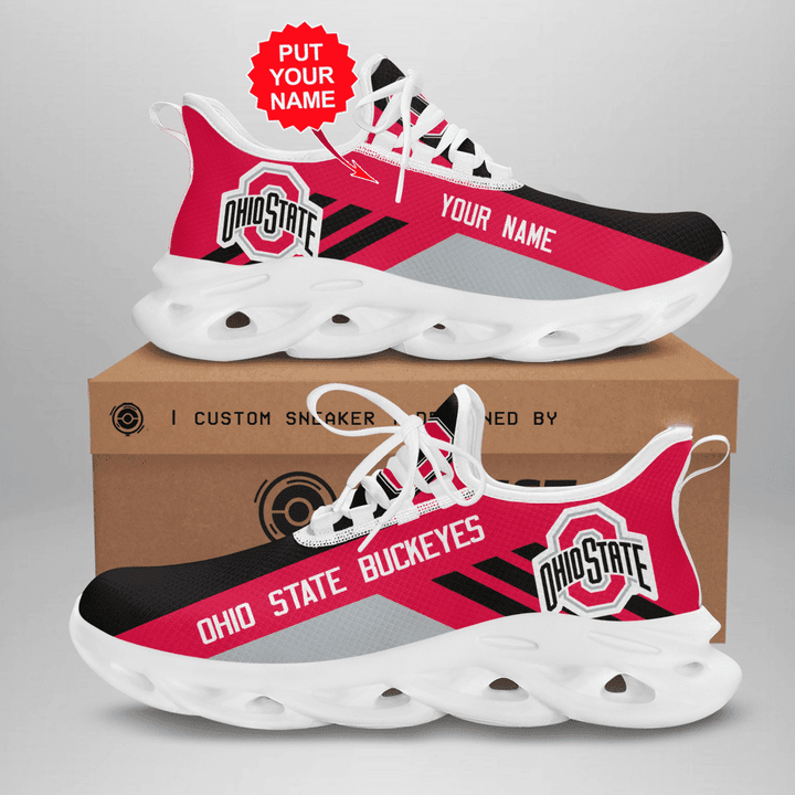 NCAAF Ohio State Buckeyes (Your Name) Max Soul Shoes Nicegift MSS-F3Z2