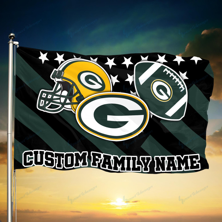 Green Bay Packers Personalized Flag 75