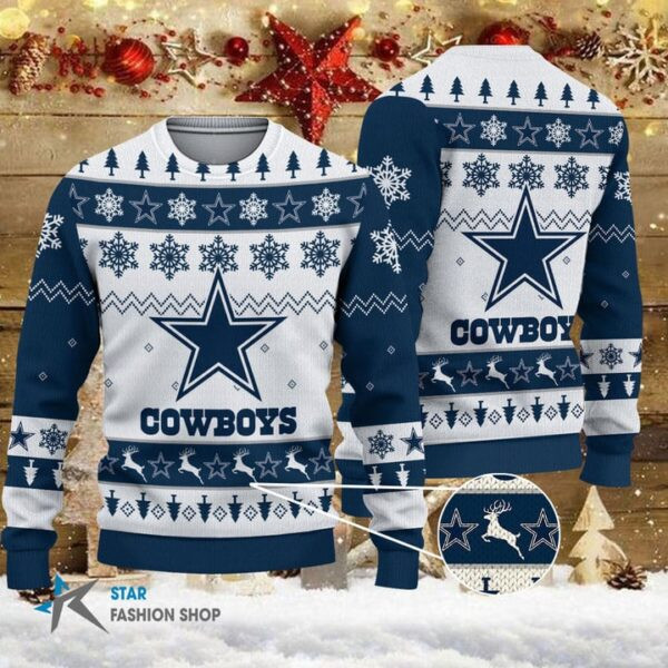 Cowboys SWEATER CHRISTMAS 100% WOOL CB92202