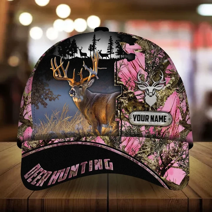 Deer Hunting Hats 3D Custom Name TSM2028