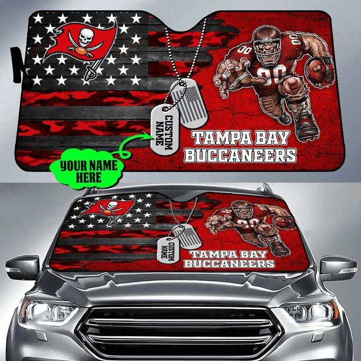 Tampa Bay Buccaneers Personalized Auto Sun Shade BG59
