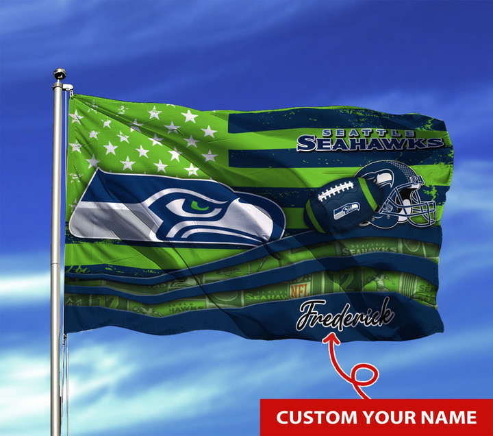 Seattle Seahawks Personalized Flag 28