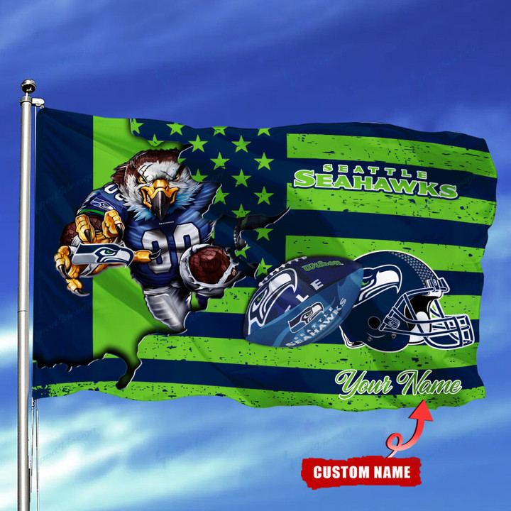 Seattle Seahawks Personalized Flag 115