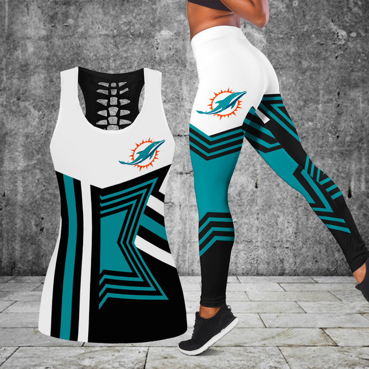Miami Dolphins Combo Tank Top And Leggings BG303