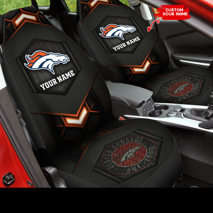 Denver Broncos Personalized Car Seat Covers BG429