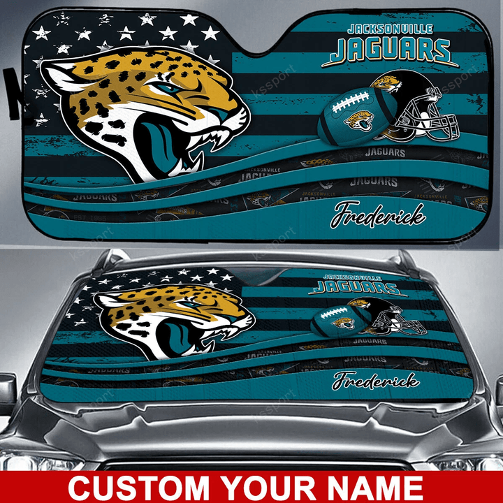 Jacksonville Jaguars Personalized Auto Sun Shade BG14