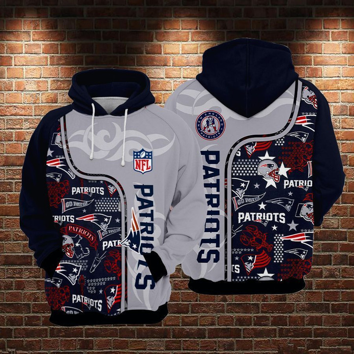 New England Patriots Fashion 3 Hoodie