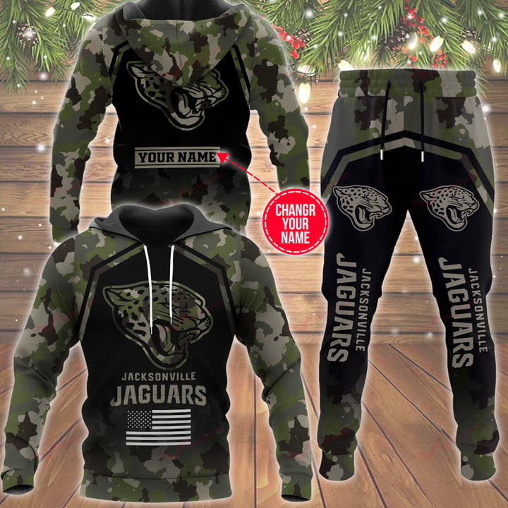 Jacksonville Jaguars Personalized Hoodie and Joggers BB548