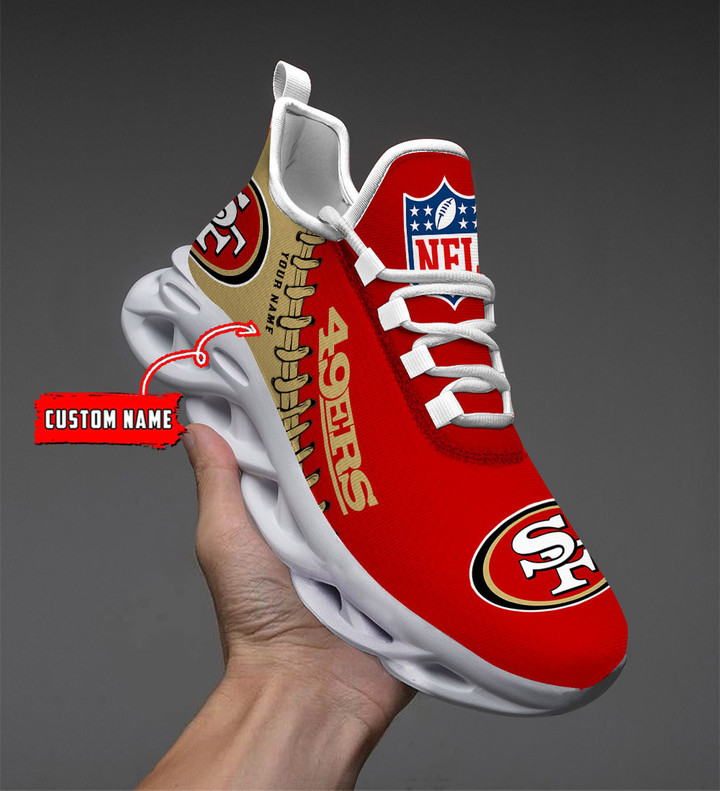 NFL San Francisco 49ers (Your Name) Max Soul Shoes Nicegift MSS-R3F7