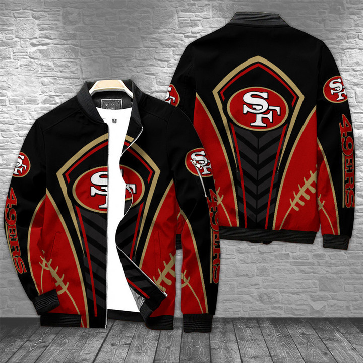NFL San Francisco 49ers Bomber Jacket Nicegift 3BB-O5D3