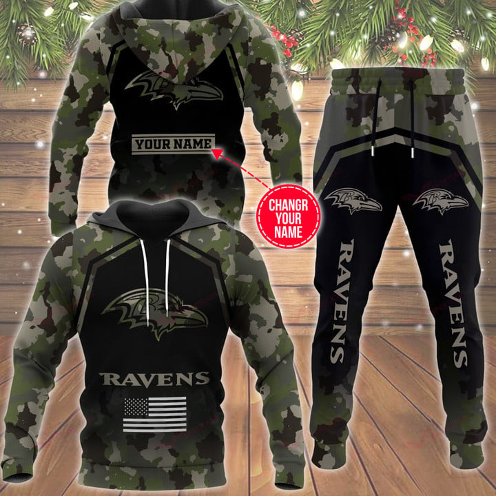 Baltimore Ravens Personalized Hoodie and Joggers BB536