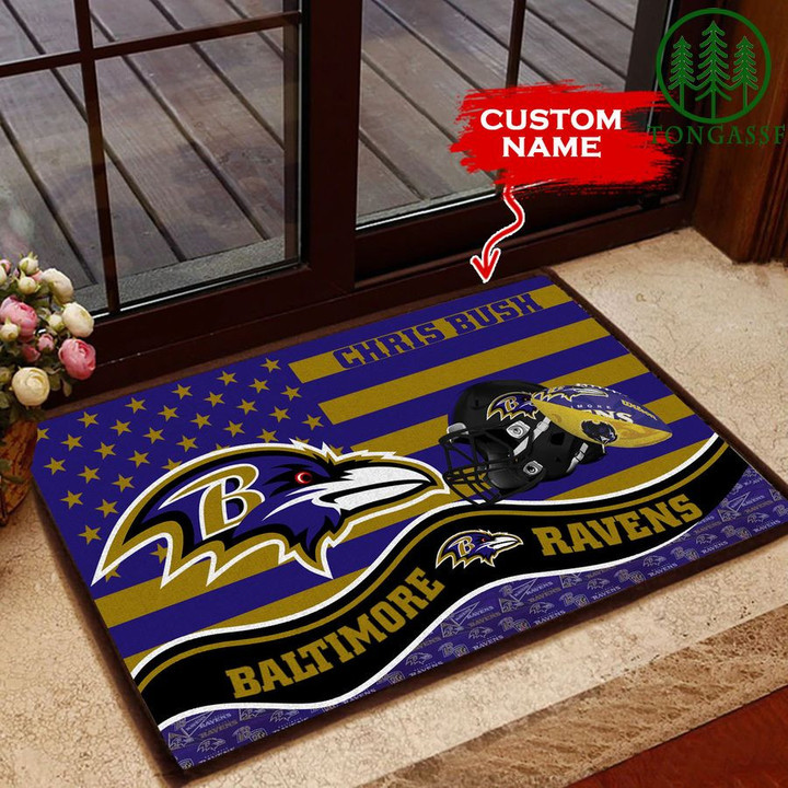 Baltimore Ravens Personalized Doormat BGDMM582