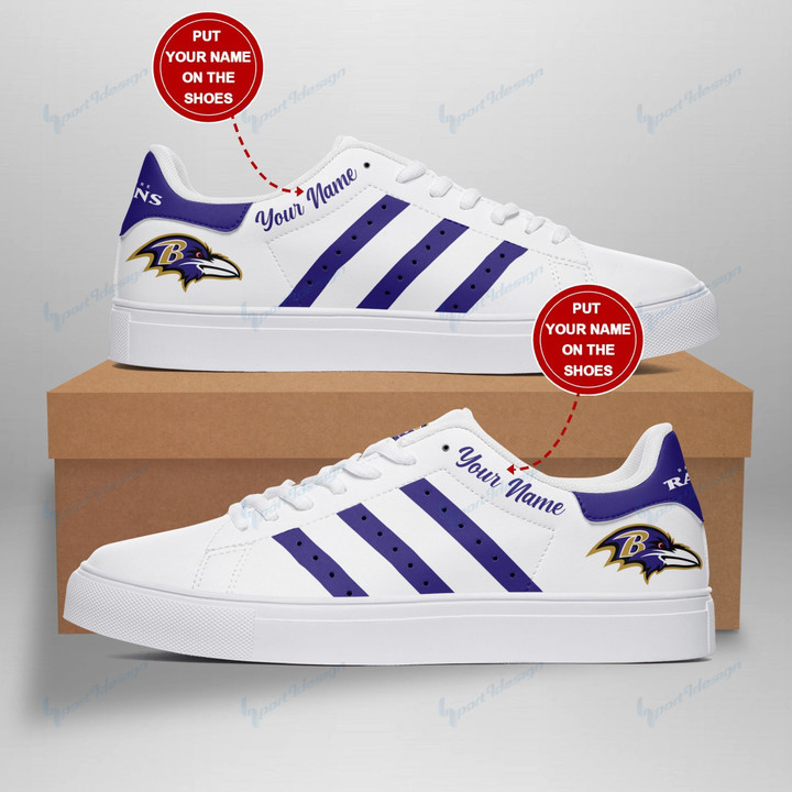 NFL Baltimore Ravens (Your Name) Stan Smith Shoes Nicegift SKS-G4S9