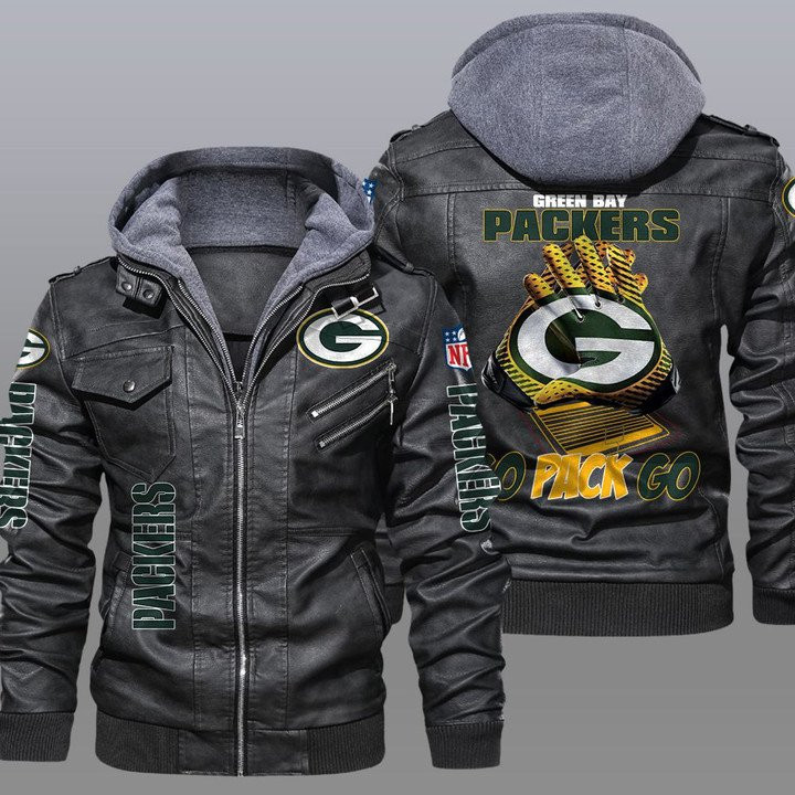 Green Bay Packers Leather Jacket 12