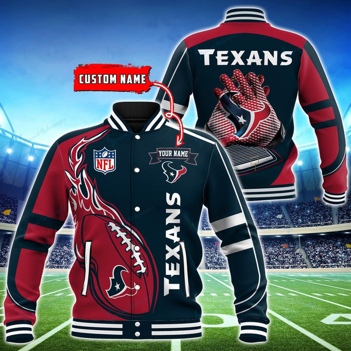 Houston Texans Personalized Baseball Jacket BG13