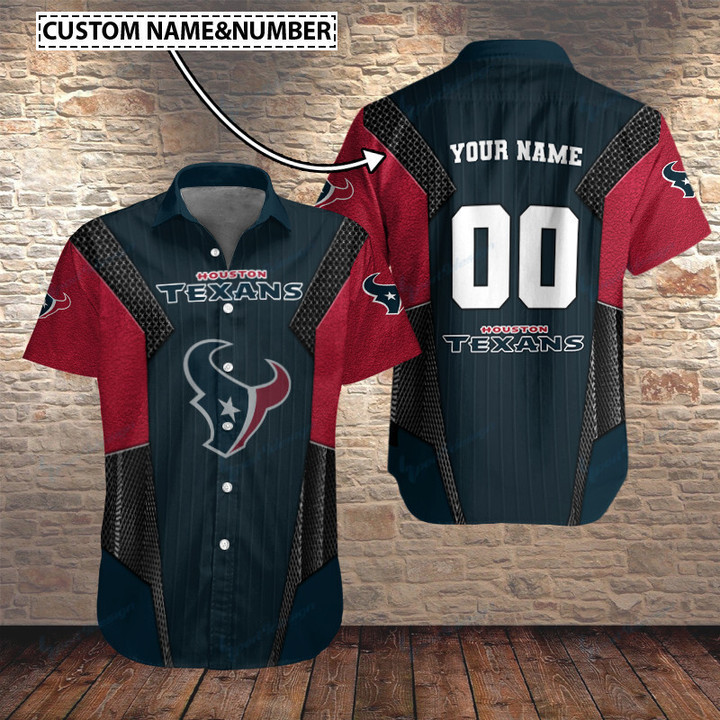 Houston Texans Personalized Button Shirt BB174