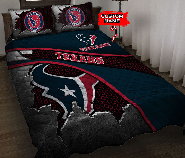 Houston Texans Personalized Quilt Set BG127