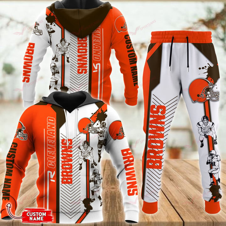 Cleveland Browns Personalized Hoodie and Joggers BB608