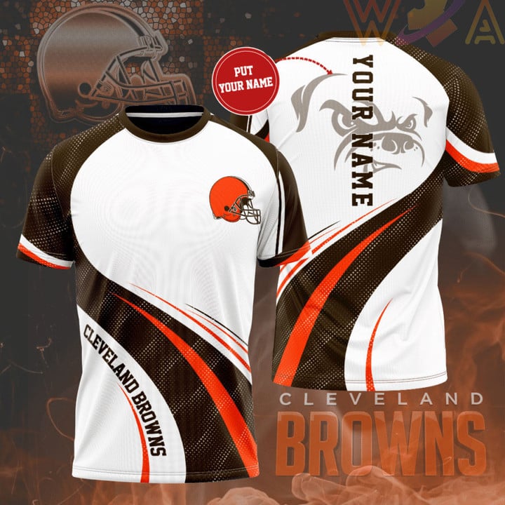 Cleveland Browns Personalized 3D T-shirt BG355