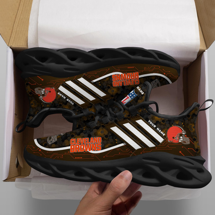 Cleveland Browns Personalized Yezy Running Sneakers SPD646