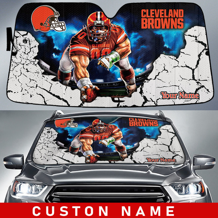 Cleveland Browns Personalized Auto Sun Shade BG220